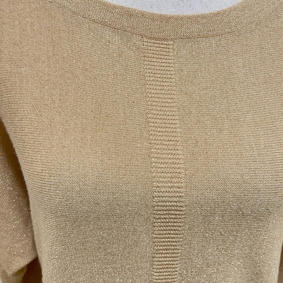 Lilly Pultizer metallic merino wool blend dolman sleeve cuff buttons dress small - Picture 6 of 14